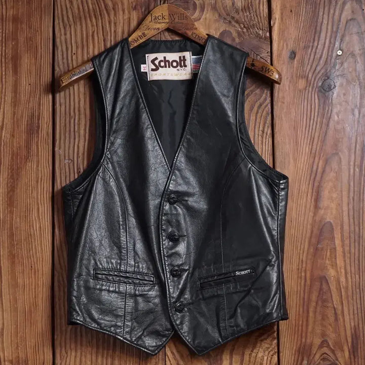 [SOLD OUT] 쇼트 USA Sportswear 레더 베스트