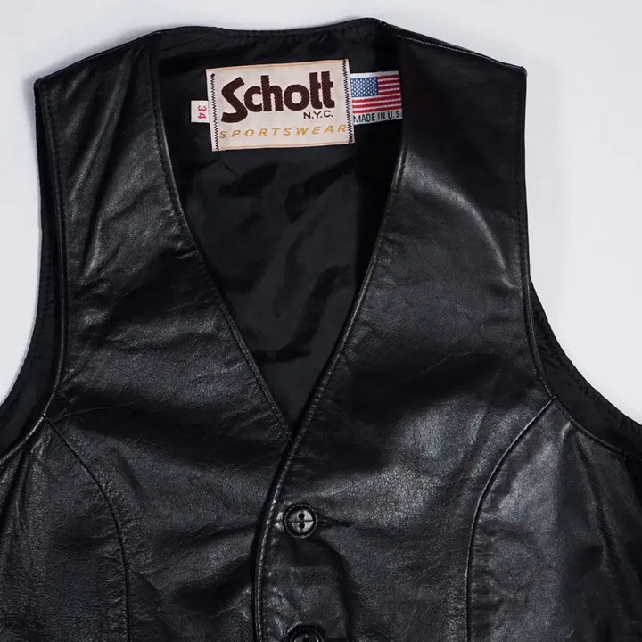 [SOLD OUT] 쇼트 USA Sportswear 레더 베스트