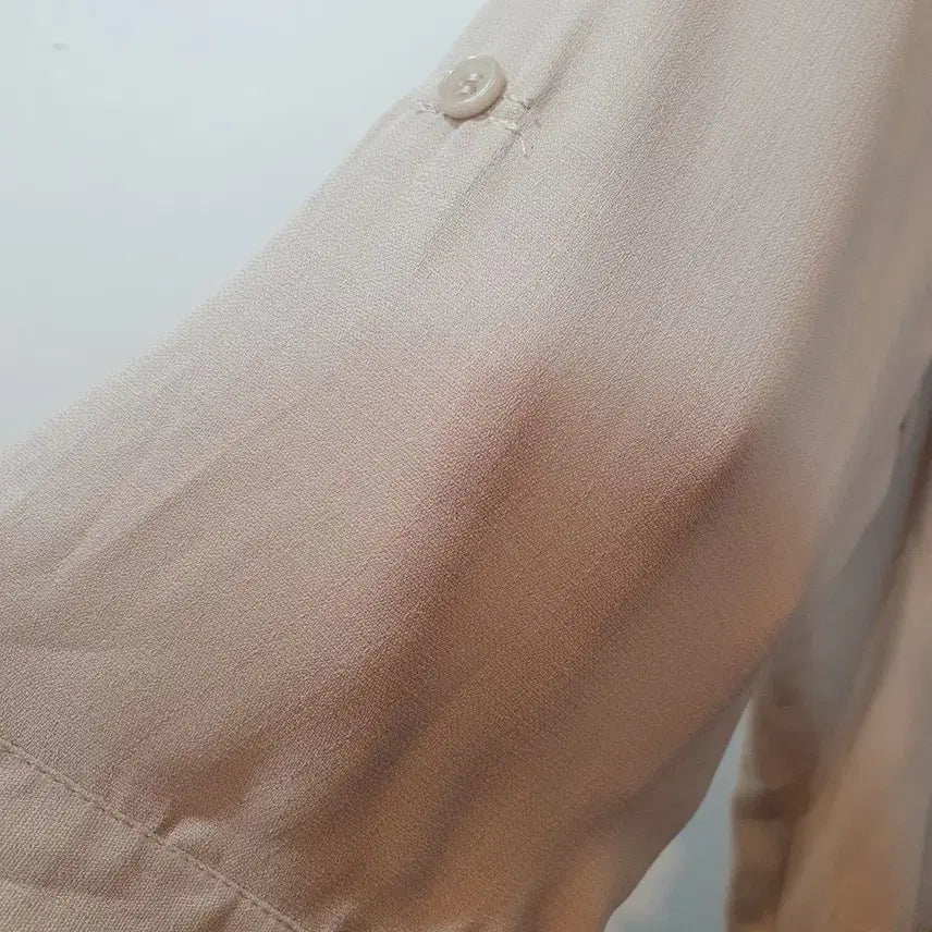 [BUNJANG] Mute Beige Airy Zip-Up Jacket / 뮤트 베이지 하늘하늘 집업