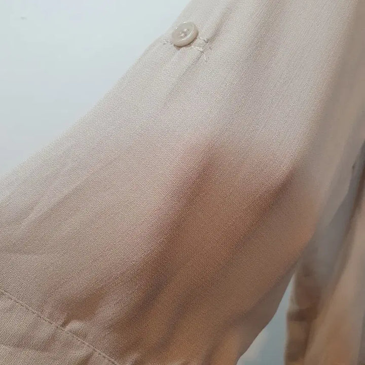 [BUNJANG] Mute Beige Airy Zip-Up Jacket / 뮤트 베이지 하늘하늘 집업