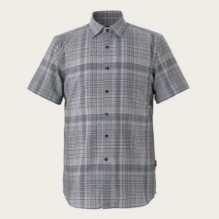 [BUNJANG] INDIAN Cotton 100% Checkered Short Sleeve Shirt / INDIAN110 새제품택부착 미개봉 코튼100프로 반팔셔츠 2XL