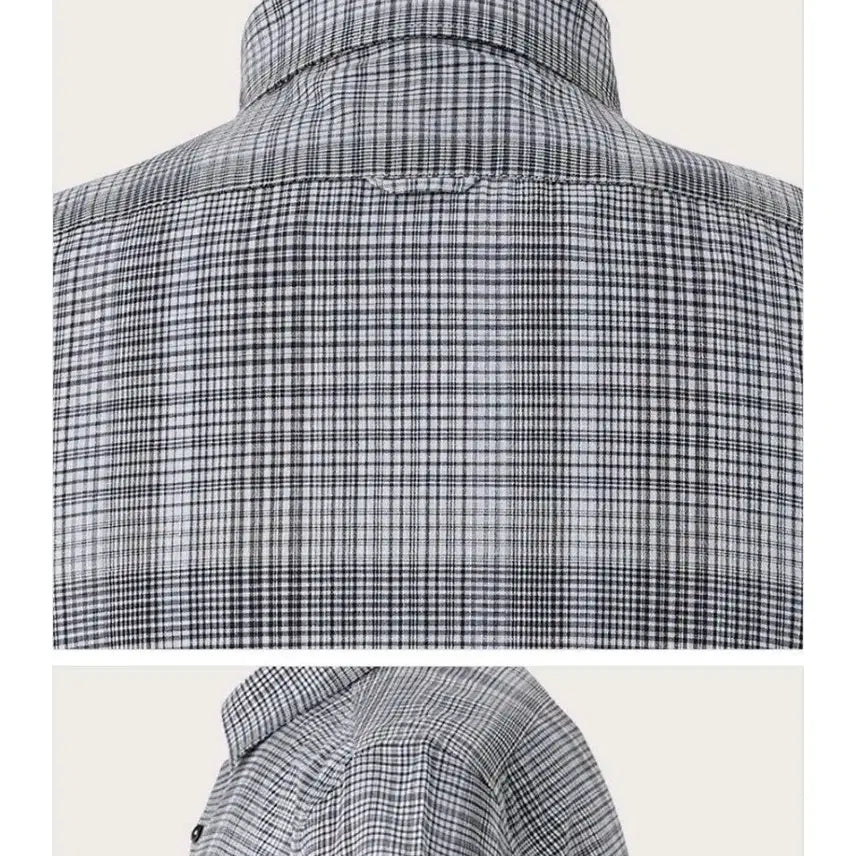 [BUNJANG] INDIAN Cotton 100% Checkered Short Sleeve Shirt / INDIAN110 새제품택부착 미개봉 코튼100프로 반팔셔츠 2XL