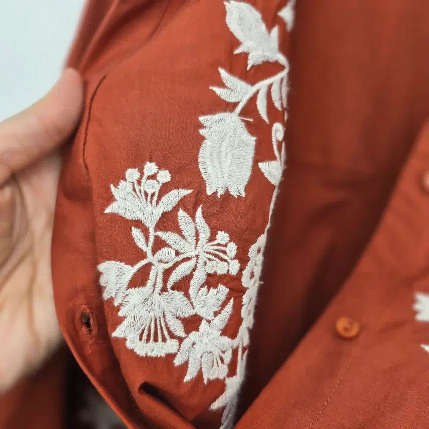 [BUNJANG] ZARA Embroidered Blouse / ZARA 자수 블라우스 (보헤미안 무드) [B30689]