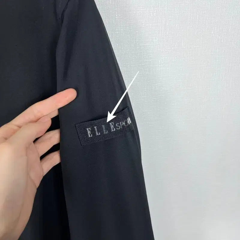 [BUNJANG] Elle Sport Black Windbreaker Jacket / 엘르 스포츠/블랙 바람막이 자켓 점퍼 L 100/라덴