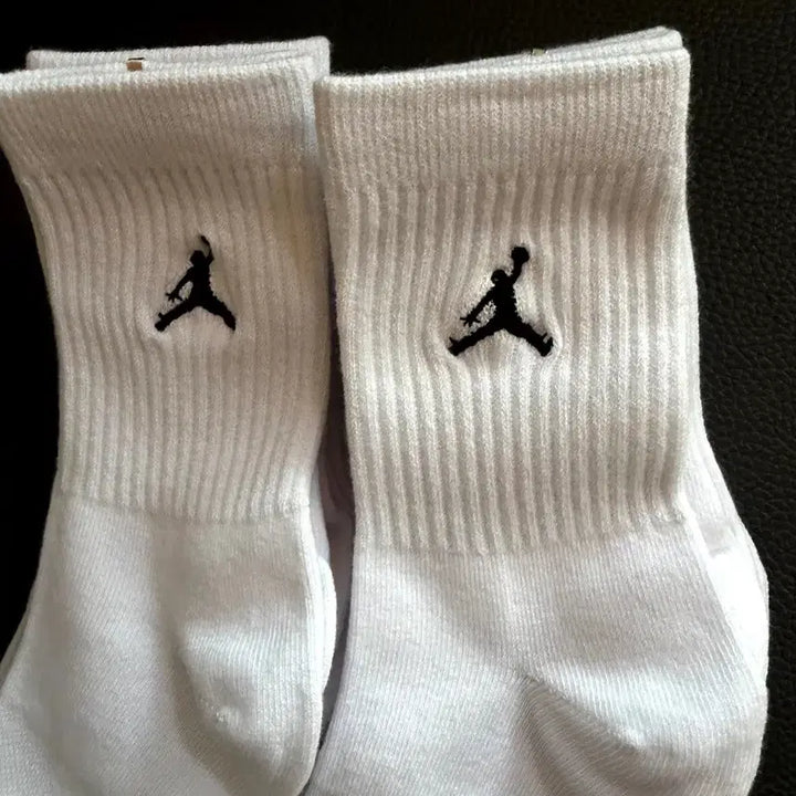 [BUNJANG] Jordan White Socks (10-Pair Set) / 조던 화이트 양말 10켤레세트 새상품