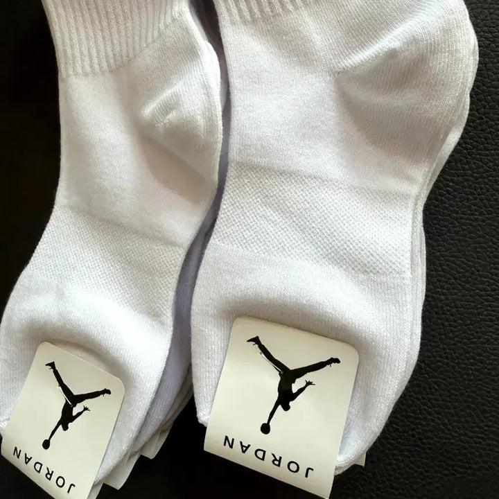 [BUNJANG] Jordan White Socks (10-Pair Set) / 조던 화이트 양말 10켤레세트 새상품