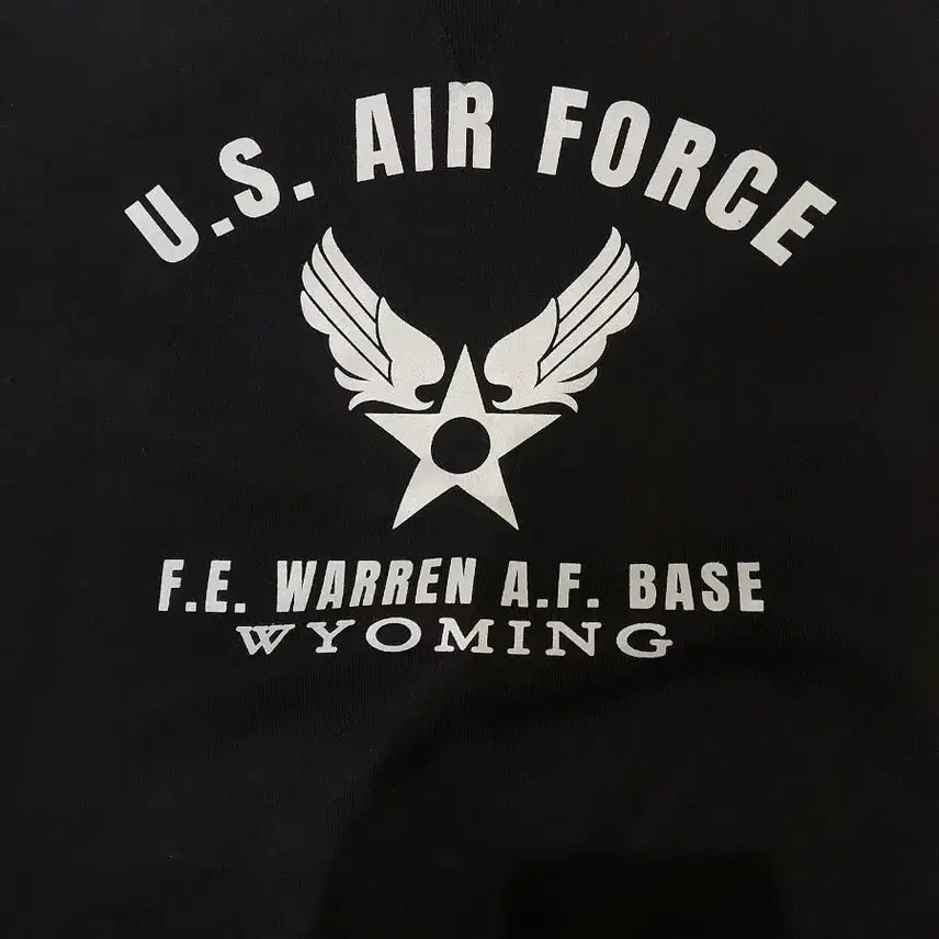 [BUNJANG] Uniform Bridge Airforce Heavy Sweatshirt (Black, XL) / 유니폼브릿지 에어포스 헤비 스웻셔츠 블랙 (XL)