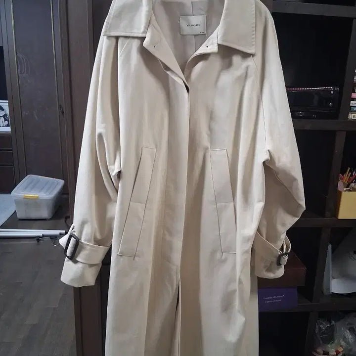 [BUNJANG] All Market Beige Trench Coat / 올마켓 베이지 트렌치코트(프리)