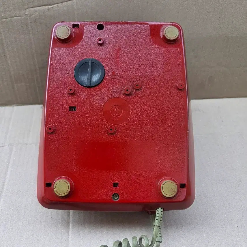 [BUNJANG] Geumseongsa Red Dial Phone / 금성사 빨간색 다이얼 전화기