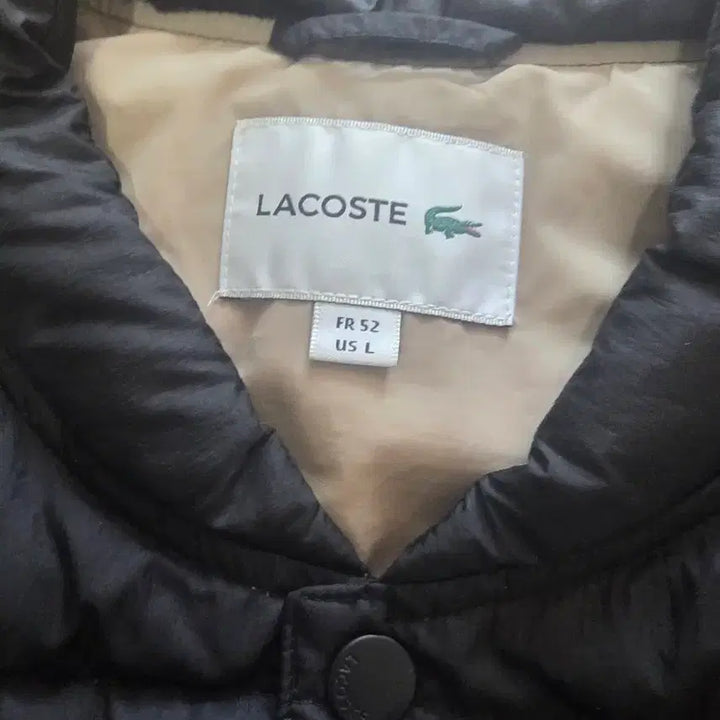 [BUNJANG] Lacoste Black Padded Vest / 라코스테 블랙 패딩 조끼