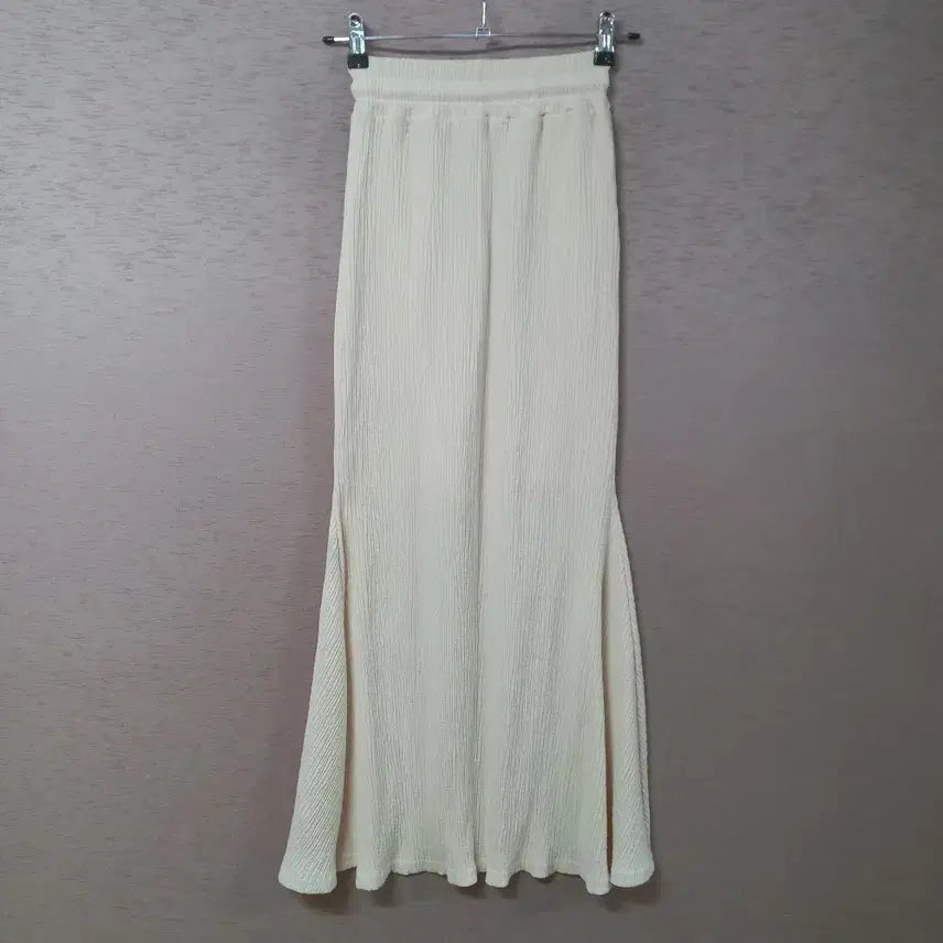 [SOLD OUT] B4-15/아이보리 밴딩 롱스커트 여성