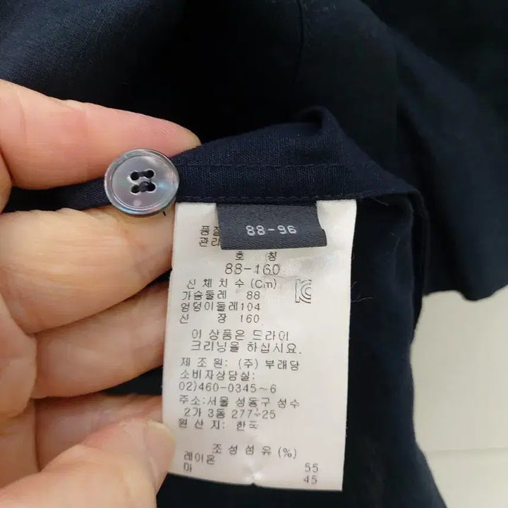 [SOLD OUT] 쁘렝땅 네이비 린넨 5부소매 자켓 66
