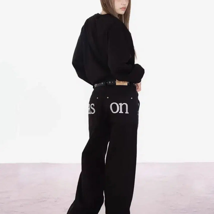 [SOLD OUT] 애즈온 와이드 팬츠 블랙 판매