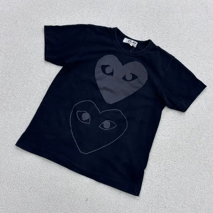 [BUNJANG] Comme des Garcons Heart Patch Short Sleeve T-shirt / L 꼼데가르송 하트패치 반팔 티셔츠 0409E