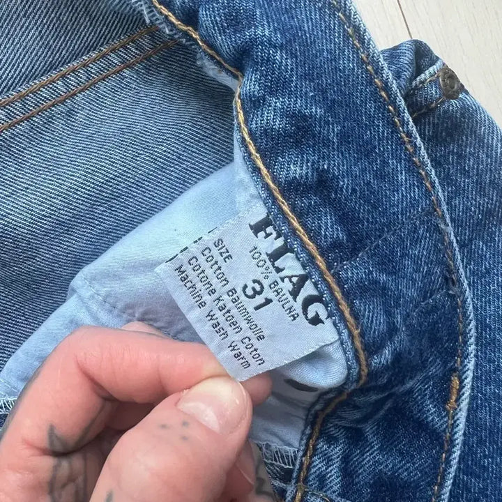 [BUNJANG] Flag Straight Fit Jeans / 청바지 31사이즈 새상품