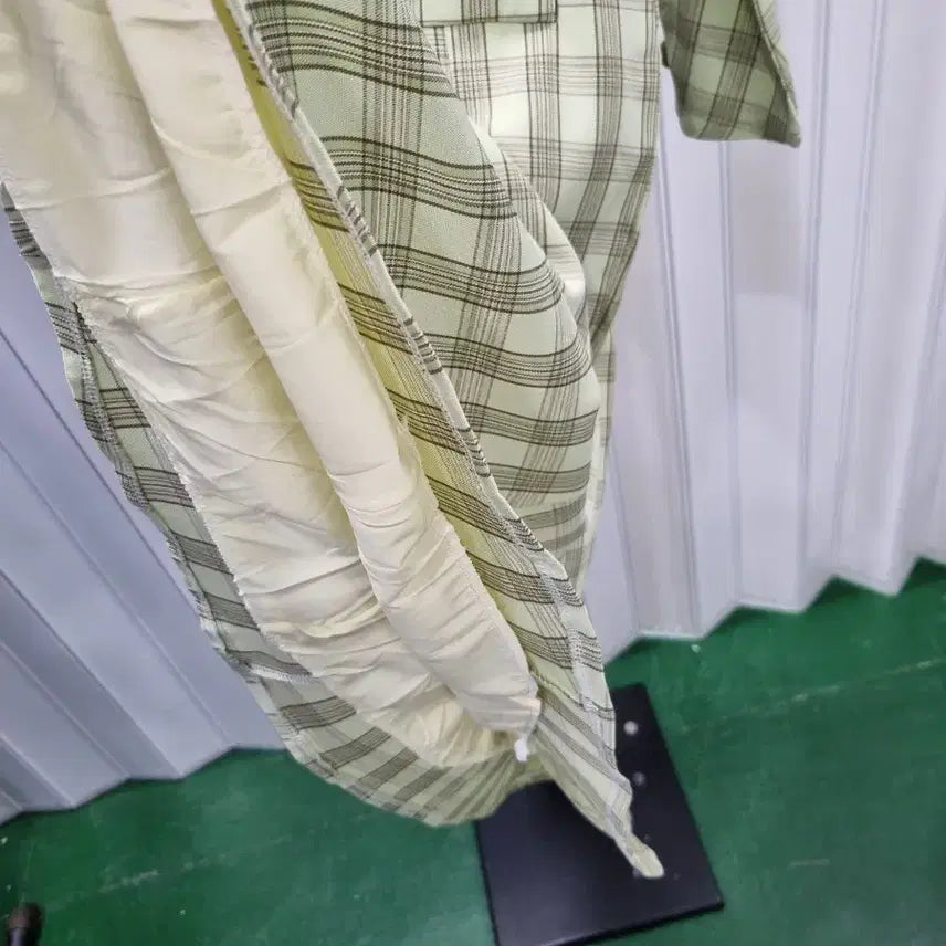 [BUNJANG] Checkered Long Dress / 체크 롱원피스 카라넥