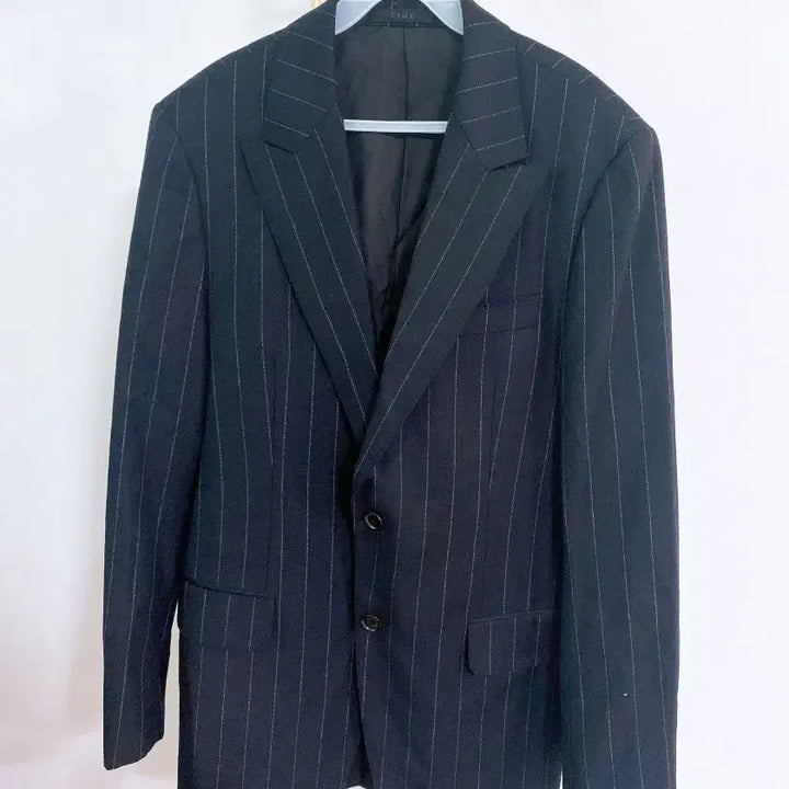 [BUNJANG] Time Homme Cashmere Striped Wool Blazer Jacket / 몽빈티지(48사이즈)타임옴므남자캐시미어스트라이프울블레이져자켓