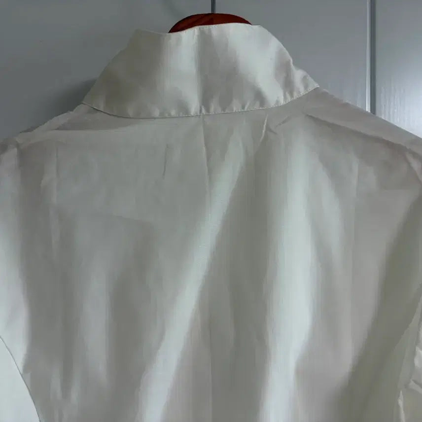 [BUNJANG] Vintage White Basic 3/4 Sleeve Blouse L / (일본 수입 빈티지)셔츠 화이트 정장 기본 베이직 7부 소매 블라우스 L