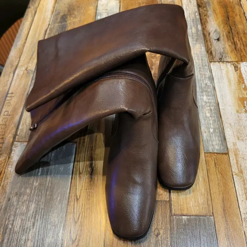 [SOLD OUT] 여성)웨스턴 사이드지퍼 롱부츠(새상품250m)