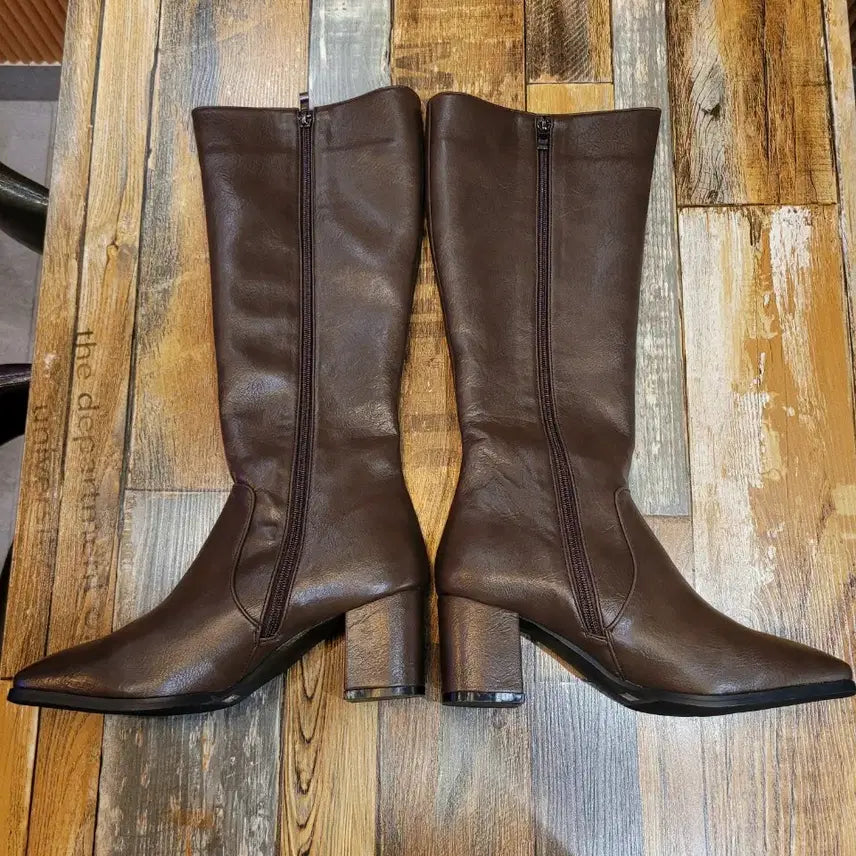 [SOLD OUT] 여성)웨스턴 사이드지퍼 롱부츠(새상품250m)