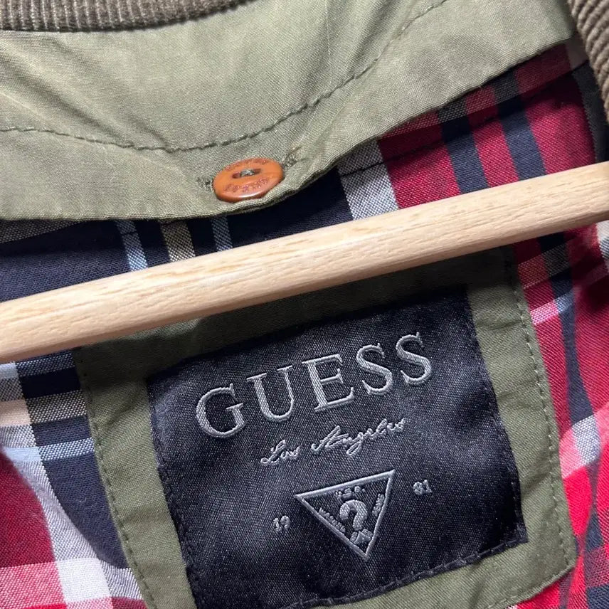 [BUNJANG] Guess Olive Green Field Jacket (Size L) / 게스 올리브 그린 야상 자켓 L 100사이즈