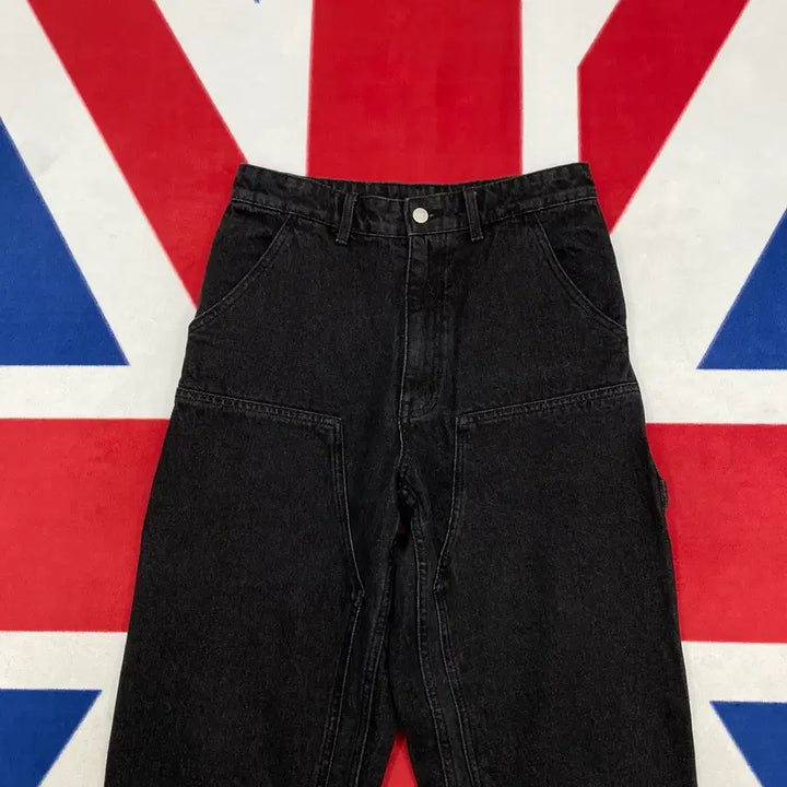 [BUNJANG] Outstanding Double Knee Black Denim Pants 30 / 아웃스탠딩 더블니 흑청데님팬츠 30