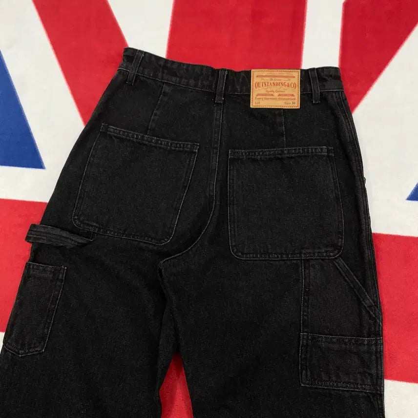 [BUNJANG] Outstanding Double Knee Black Denim Pants 30 / 아웃스탠딩 더블니 흑청데님팬츠 30