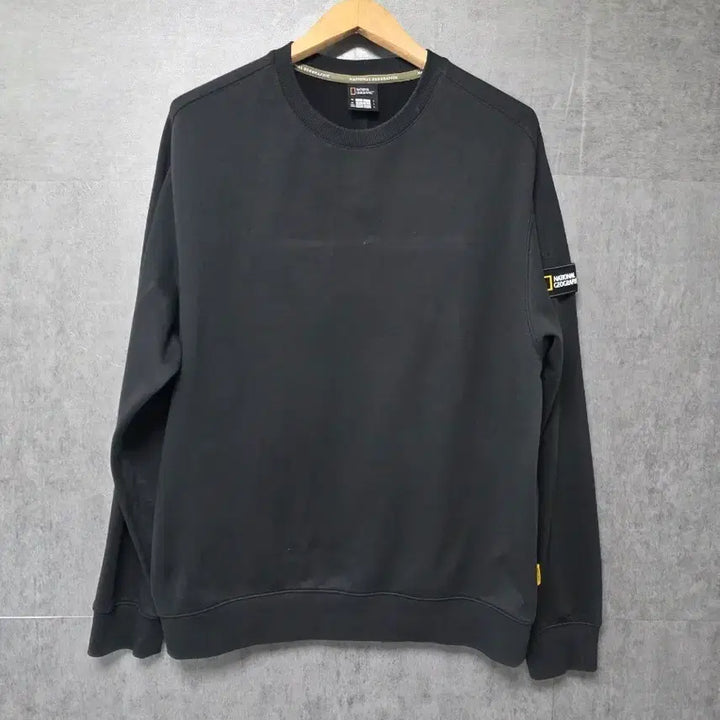 [BUNJANG] National Geographic Black Crewneck Sweatshirt / 내셔널지오그래픽 검정 맨투맨 티셔츠  사이즈 105 상태완전좋음