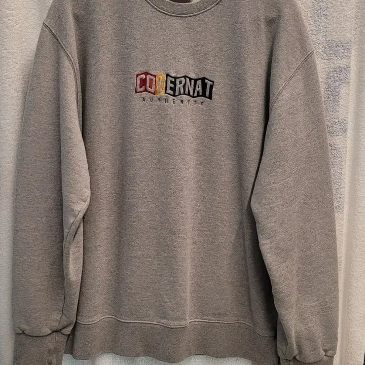 [BUNJANG] Covernat Gray Crewneck Sweatshirt / 커버낫 맨투맨 티셔츠 회색