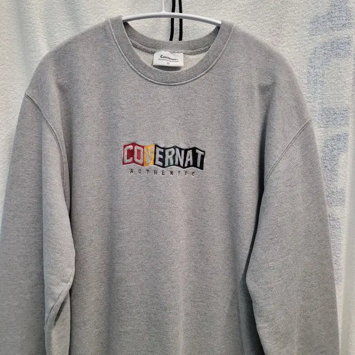 [BUNJANG] Covernat Gray Crewneck Sweatshirt / 커버낫 맨투맨 티셔츠 회색