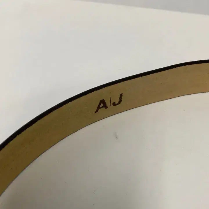 [BUNJANG] AJ Vintage Cow Leather Belt / 빈티지 AJ 카우 레더 벨트