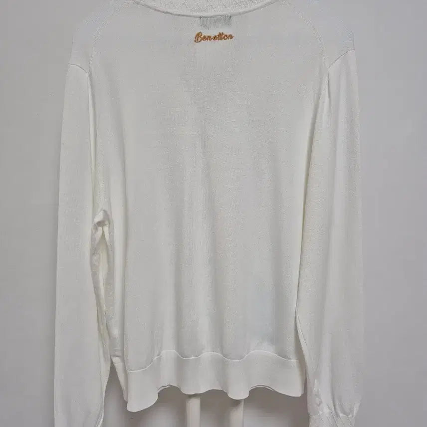 [SOLD OUT] 베네통 화이트 면 가디건