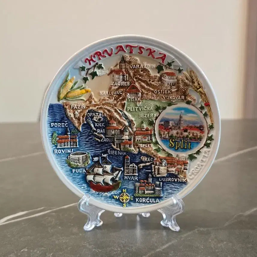 [BUNJANG] Croatian Decorative Plate / 크로아티아 장식용 접시