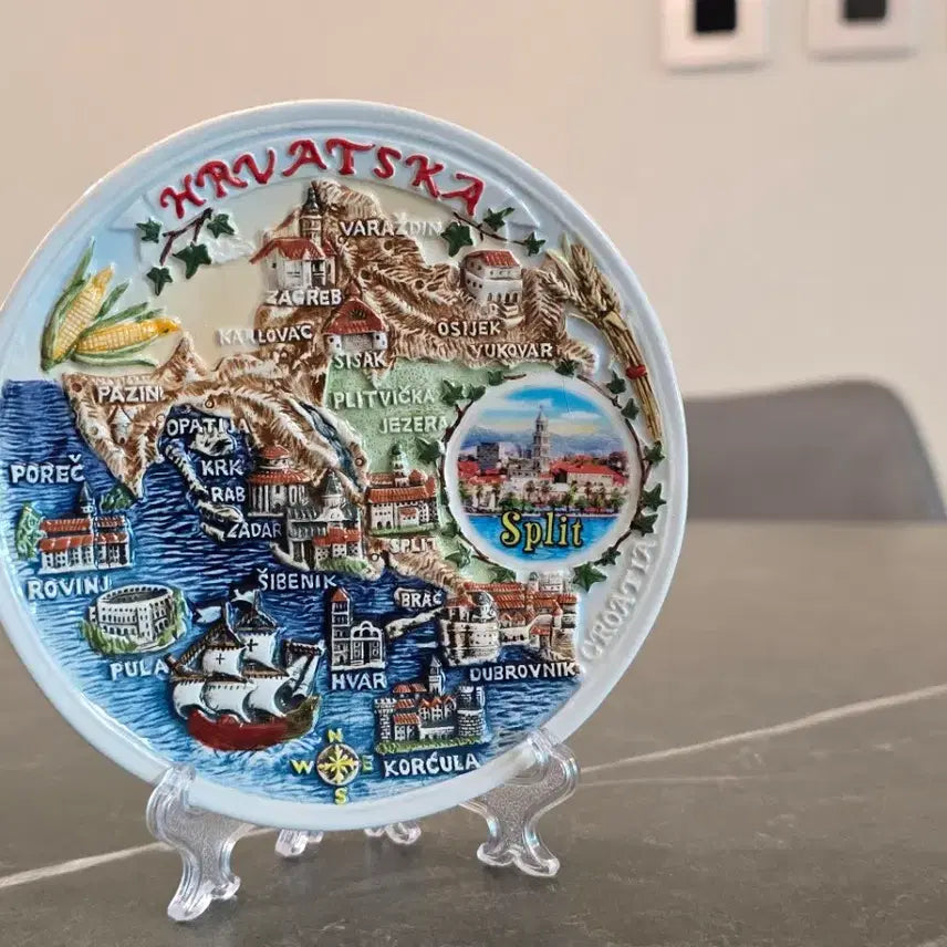 [BUNJANG] Croatian Decorative Plate / 크로아티아 장식용 접시
