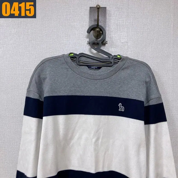 [BUNJANG] HAZZYS Striped Knit Top / 95 HAZZYS 헤지스 단가라 니트