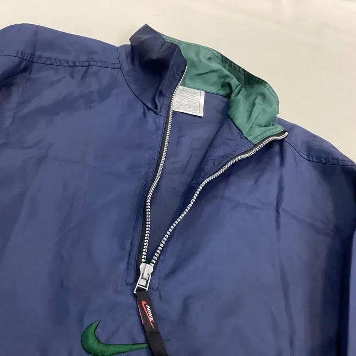 [BUNJANG] Nike 90s Blue Anorak Jacket / 90s 나이키 블루 아노락 바람막이 점퍼 M