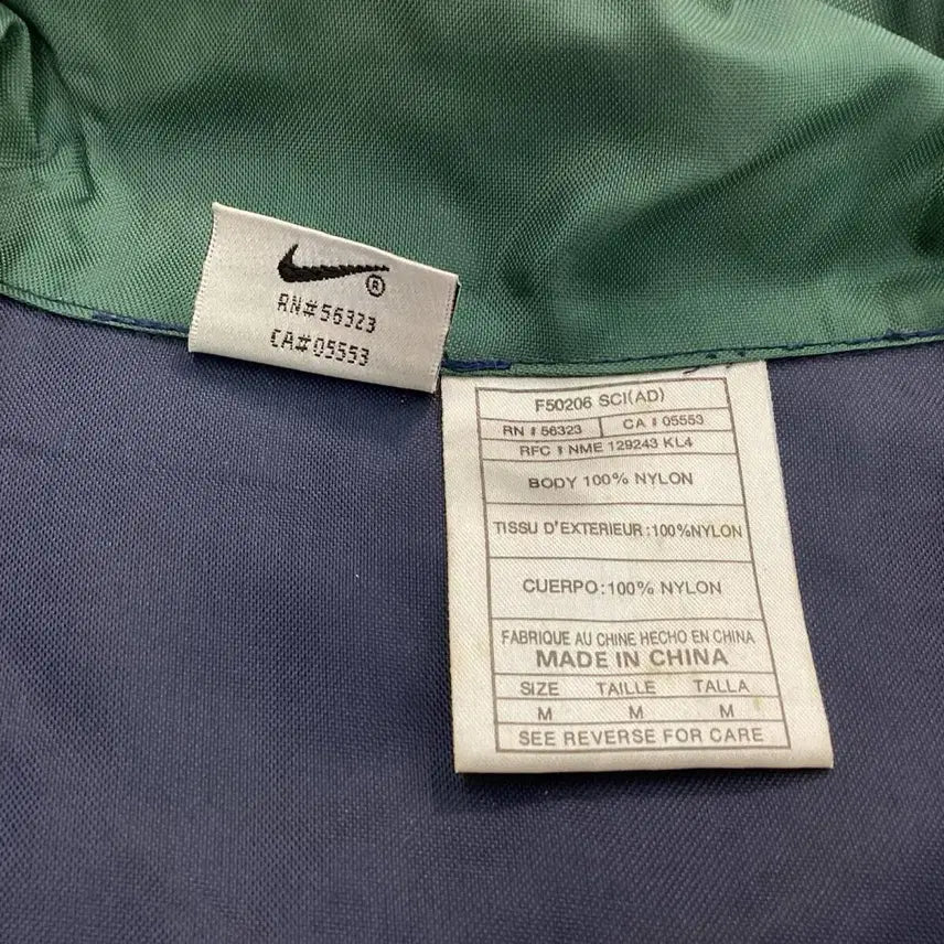 [BUNJANG] Nike 90s Blue Anorak Jacket / 90s 나이키 블루 아노락 바람막이 점퍼 M