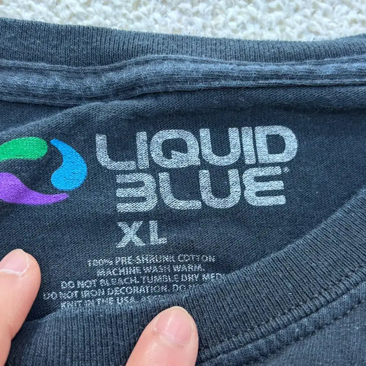 [BUNJANG] AC/DC Graphic T-shirt (Liquid Blue) - XL / XL 리퀴드블루 AC/DC 그래픽 반팔 0409E