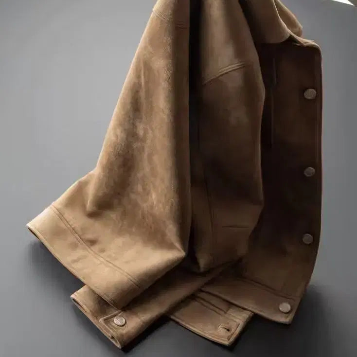 [SOLD OUT] 남성 스웨이드 자켓 가죽자켓 봄 가을 캐주얼 점퍼 빈티지 아우터