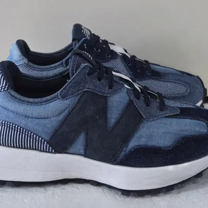 [BUNJANG] New Balance 327 Retro Patchwork Eclipse Denim Sneakers / [255] 뉴발란스 327 레트로 패치워크 이클립스데님ㅡ단종매물,최저가