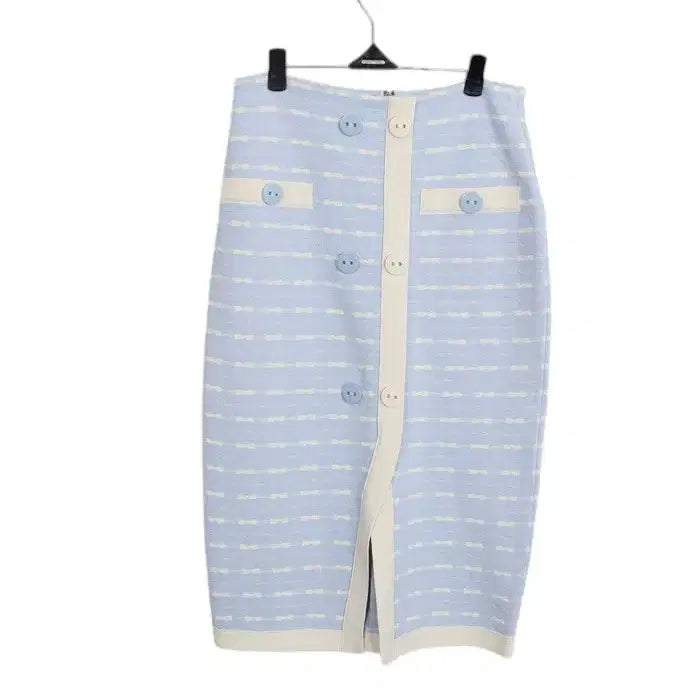 [BUNJANG] Renoir H-Line Button Knit Skirt / 여성 64-88/ 레니본 H라인 버튼 니트스커트
