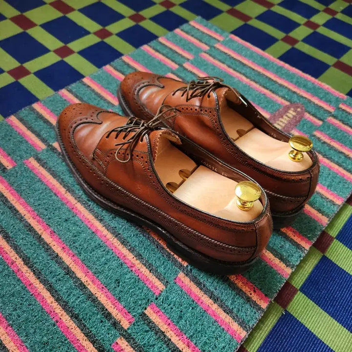[BUNJANG] Florsheim 90s Longwing Brogue Shoes Cognac / 90s 플로쉐임 롱윙 브로그 슈즈 꼬냑