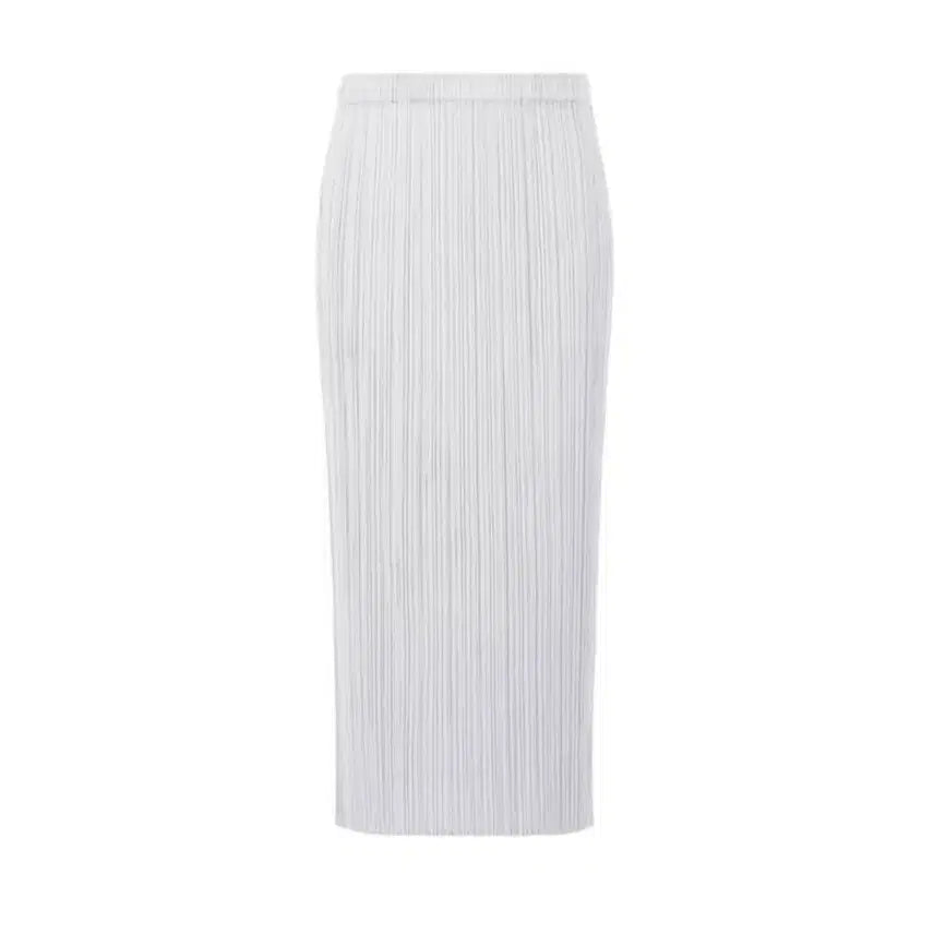 [BUNJANG] Pleats Please Basic Skirt Light Gray Size 4 / 플리츠플리즈 베이직 스커트 라이트그레이 4사이즈