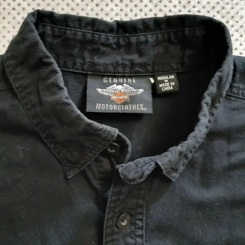 [BUNJANG] Harley-Davidson Black Short Sleeve Shirt / 할리데이비슨 블랙 반팔 셔츠