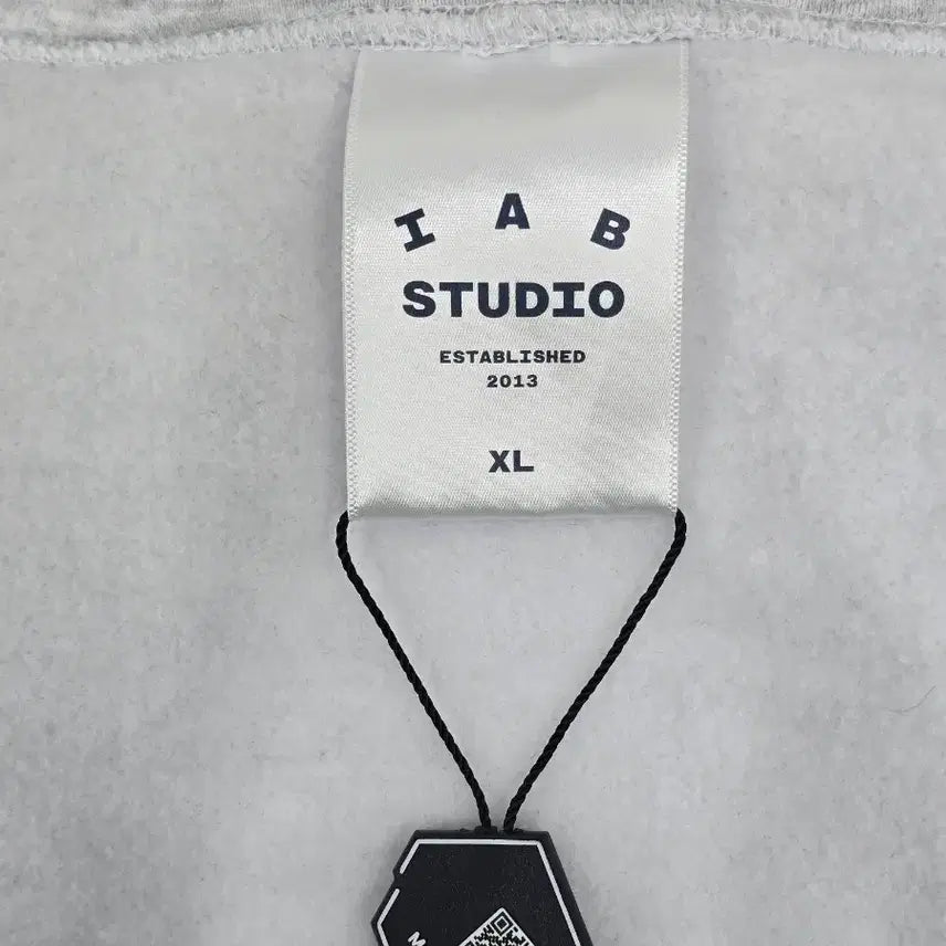 [BUNJANG] Iab Studio Hoodie Light Gray XL / (새상품) 아이앱스튜디오 후드 라이트그레이xl