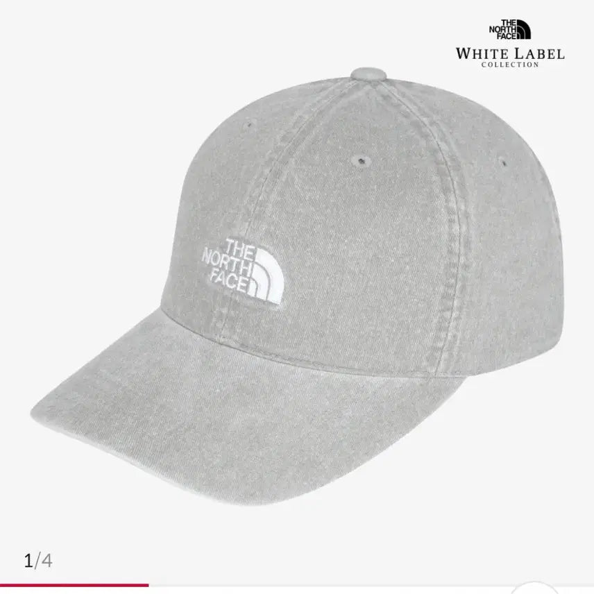 [BUNJANG] The North Face Logo Ball Cap Gray / 더노스페이스 로고 볼캡 그레이 (새상품)