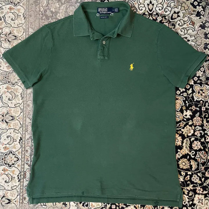 [SOLD OUT] 폴로 랄프로렌 빈티지 카라티 그린 커스텀슬림핏 M