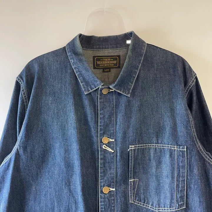 [BUNJANG] Neighborhood Denim Coverall Jacket / 네이버후드 데님 커버올 자켓