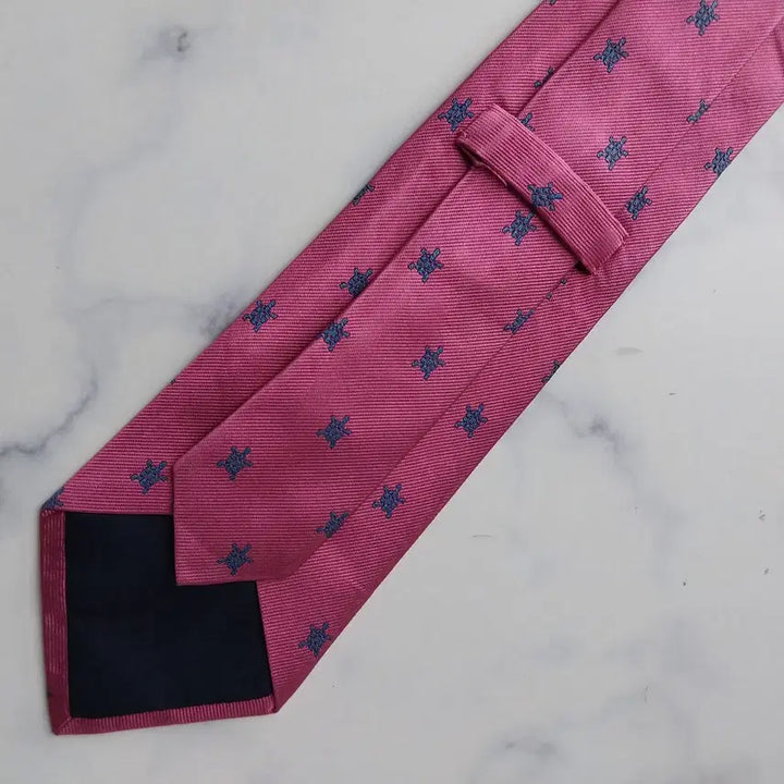 [SOLD OUT] 폴로 랄프로렌 핑크 거북이 자수 넥타이 9.3cm A+등급 K2513