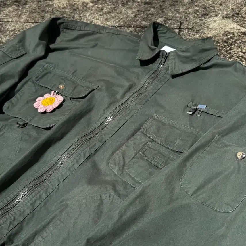 [BUNJANG] Vintage Oversized Two-Way A-2 Field Jacket / [L] 빈티지 오버핏 투웨이 A-2 필드자켓